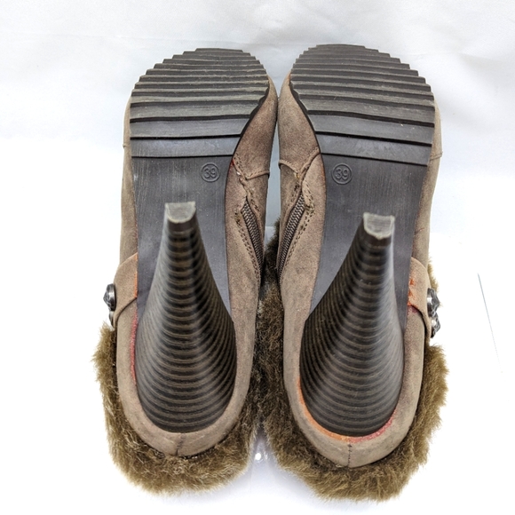 Women's Faux Fur Ankle Boots - Picture 4 of 4